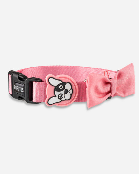 Collar con Moño Rosa